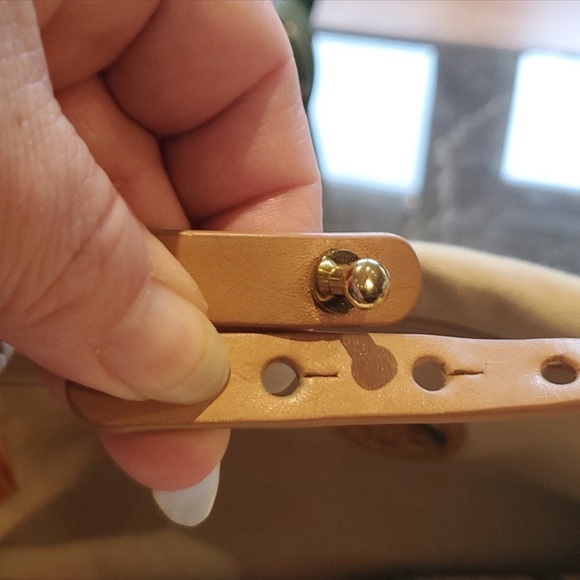 Tory Burch Canvas & Leather Tote - Picture 9 of 11